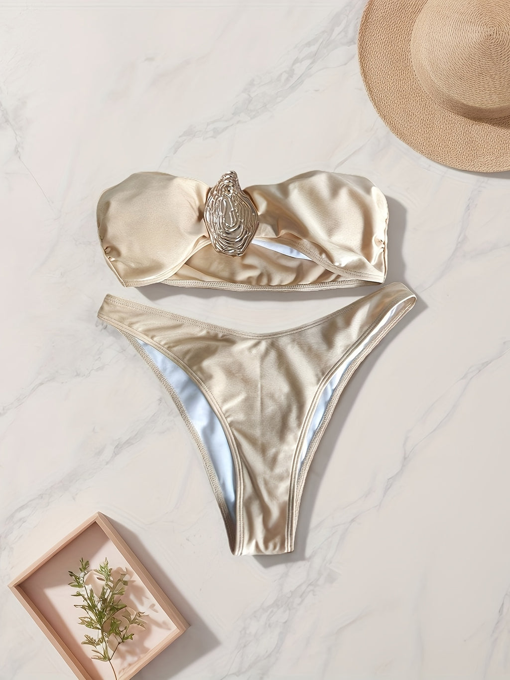 Fashion bikini 3pcs set, hip skirt set, Women's travel, beach vacation, beach skirt