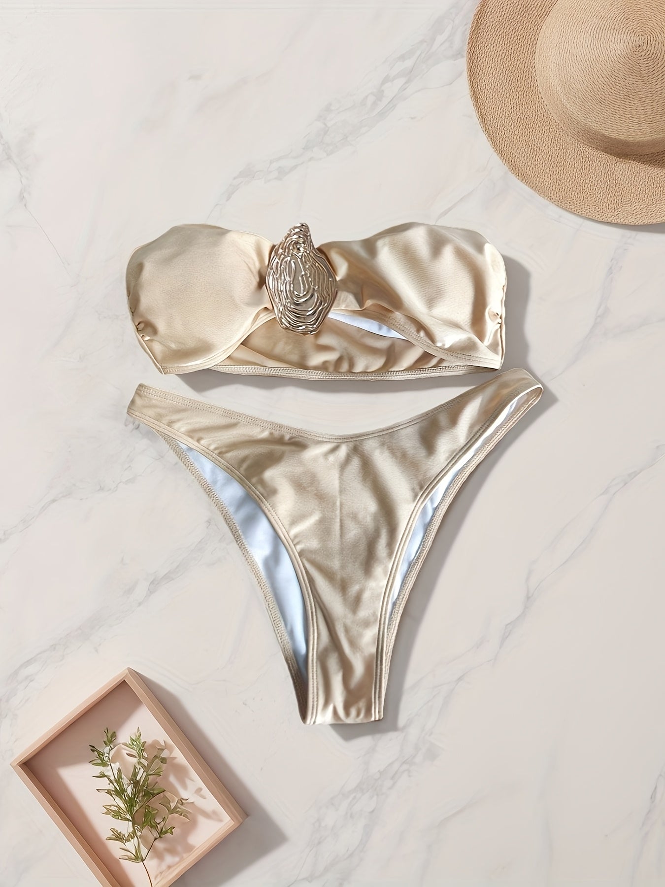 Fashion bikini 3pcs set, hip skirt set, Women's travel, beach vacation, beach skirt