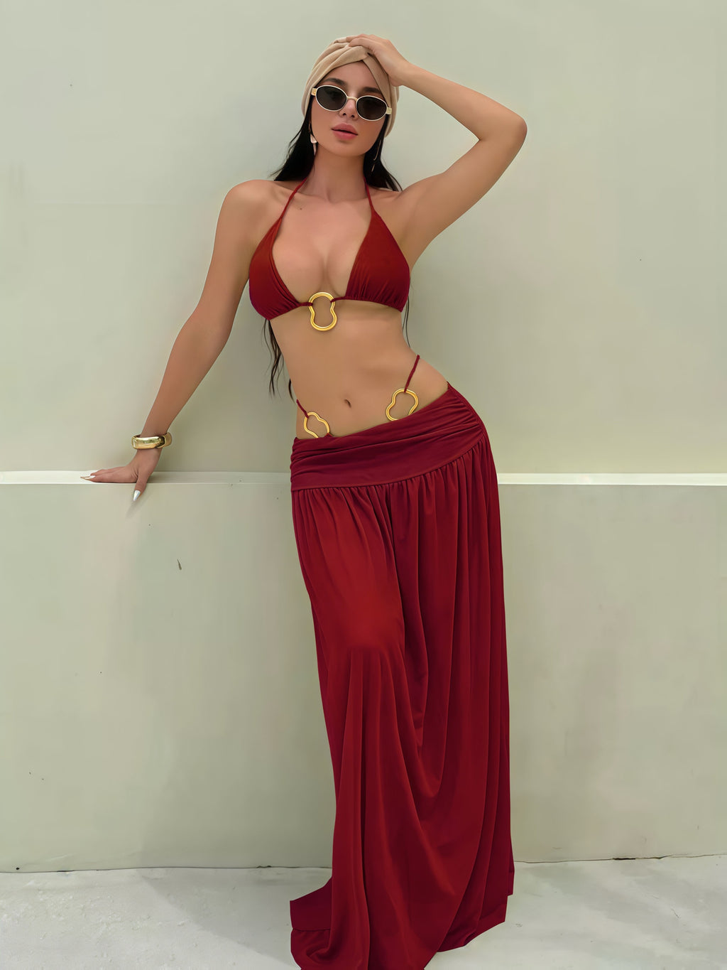 25SS Summer Trends: Sheer Long Skirts, Bikini Three-Piece Sets That Are Sexy, Elegant, And Along with Metallic Additions for Beach Vacations And Outdoor Pool Swimsuits